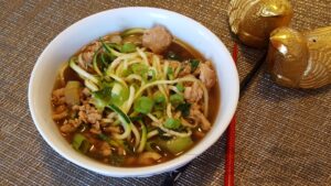 Spicy Pork and Noodle Bowl