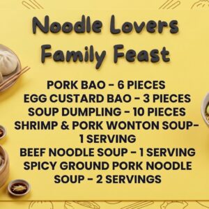Noodle family feast menu