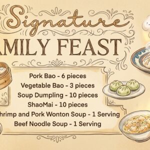Signature Family Feast menu